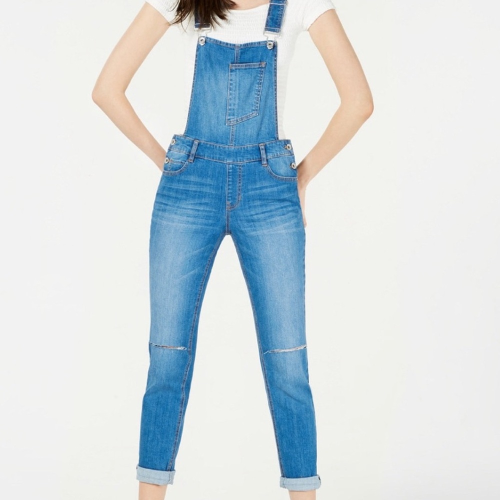 Dollhouse Blue Denim Jeans Juniors Overalls Size 5